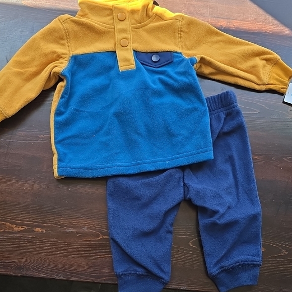 Carter's Kids' Blue and Yellow Fleece Set - Picture 1 of 1